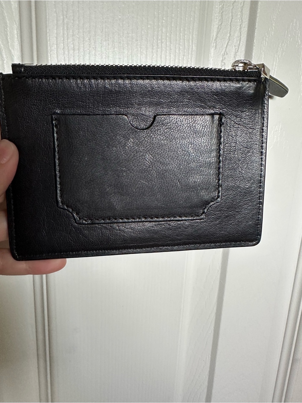 Alexander McQueen Black Embossed Leather Card with Wallet - Picture 4 of 5